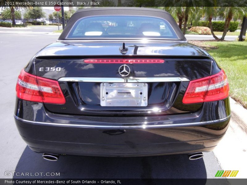 Black / Black 2011 Mercedes-Benz E 350 Cabriolet
