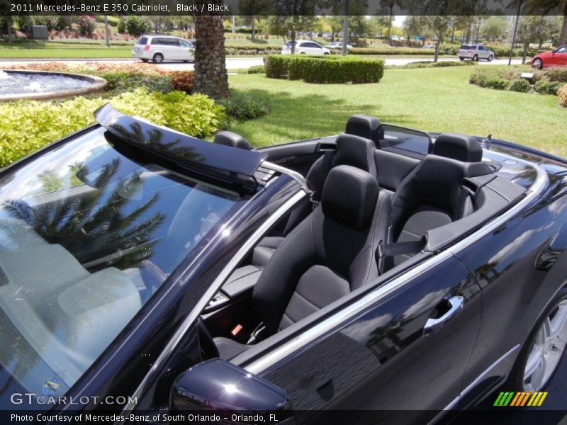 Black / Black 2011 Mercedes-Benz E 350 Cabriolet