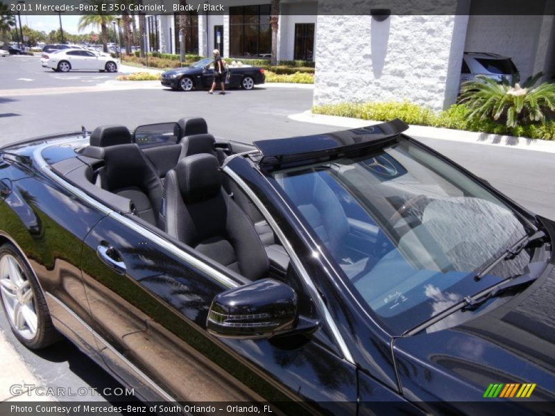 Black / Black 2011 Mercedes-Benz E 350 Cabriolet