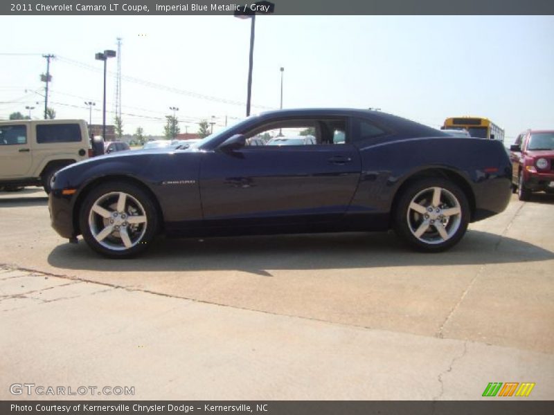 Imperial Blue Metallic / Gray 2011 Chevrolet Camaro LT Coupe