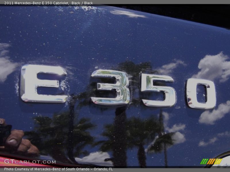 Black / Black 2011 Mercedes-Benz E 350 Cabriolet