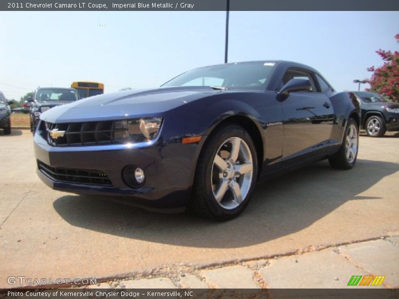 Imperial Blue Metallic / Gray 2011 Chevrolet Camaro LT Coupe