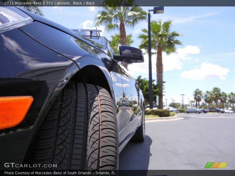 Black / Black 2011 Mercedes-Benz E 350 Cabriolet