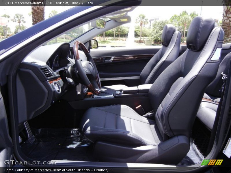 Black / Black 2011 Mercedes-Benz E 350 Cabriolet