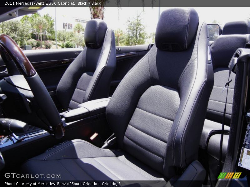 Black / Black 2011 Mercedes-Benz E 350 Cabriolet
