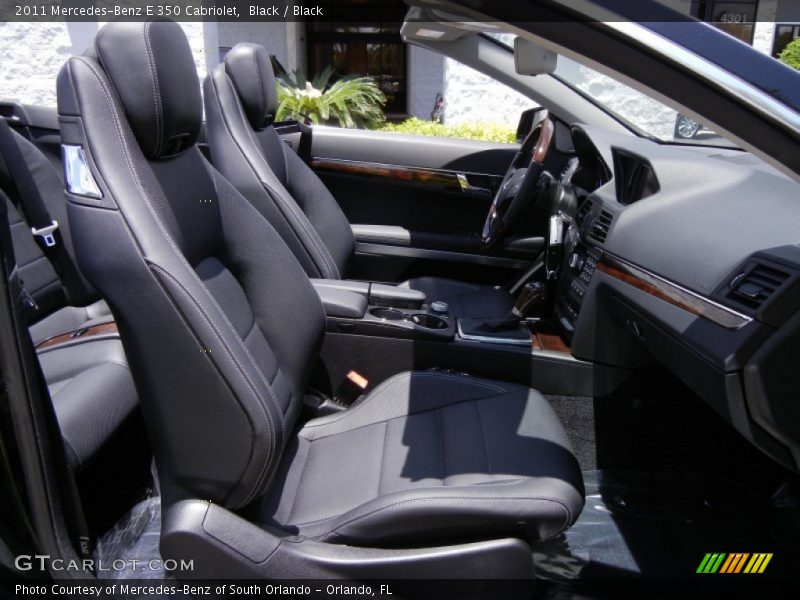 Black / Black 2011 Mercedes-Benz E 350 Cabriolet