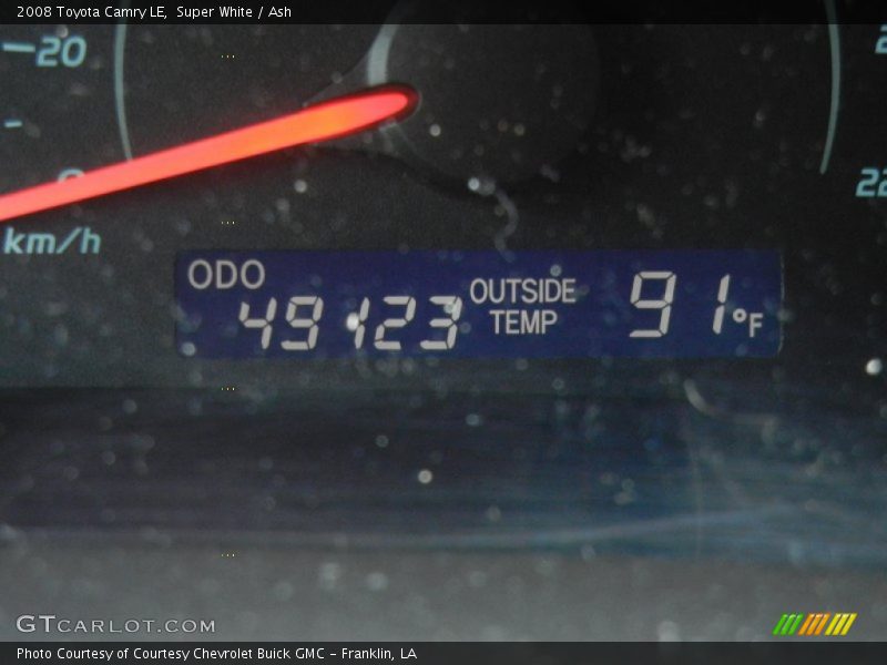 Super White / Ash 2008 Toyota Camry LE