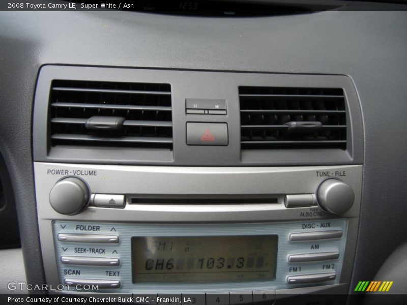 Super White / Ash 2008 Toyota Camry LE