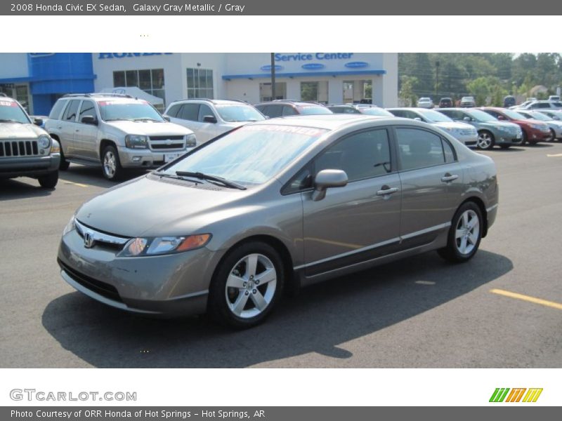 Galaxy Gray Metallic / Gray 2008 Honda Civic EX Sedan