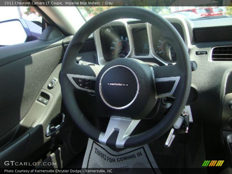 Imperial Blue Metallic / Gray 2011 Chevrolet Camaro LT Coupe