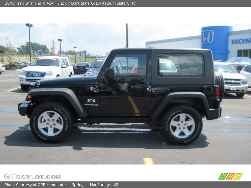 Black / Dark Slate Gray/Medium Slate Gray 2008 Jeep Wrangler X 4x4