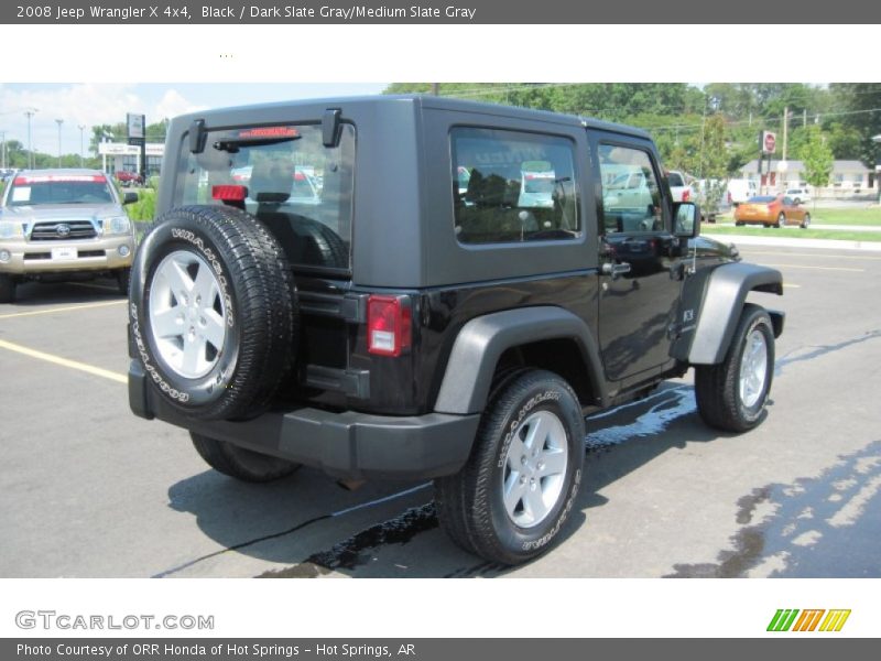 Black / Dark Slate Gray/Medium Slate Gray 2008 Jeep Wrangler X 4x4