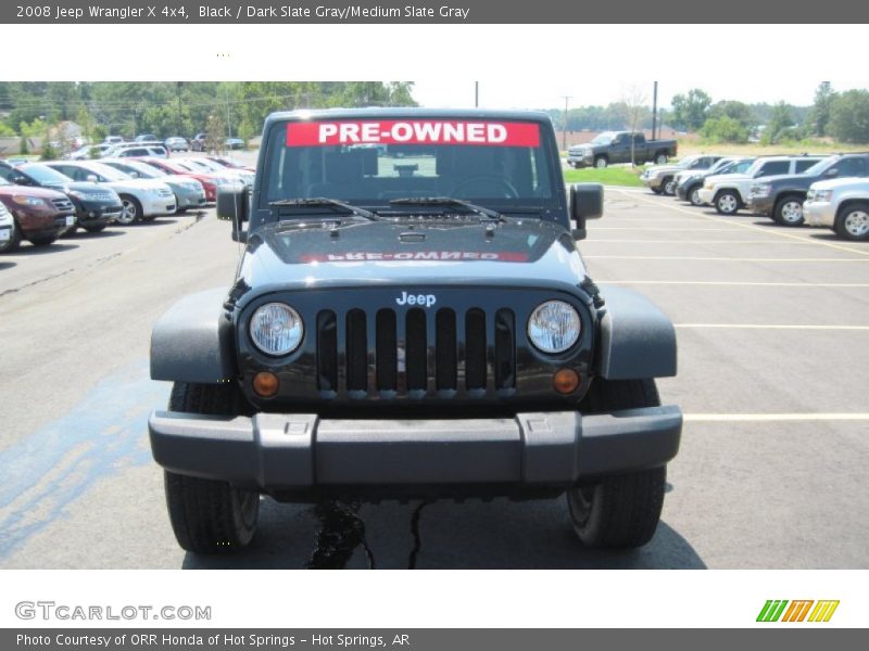 Black / Dark Slate Gray/Medium Slate Gray 2008 Jeep Wrangler X 4x4