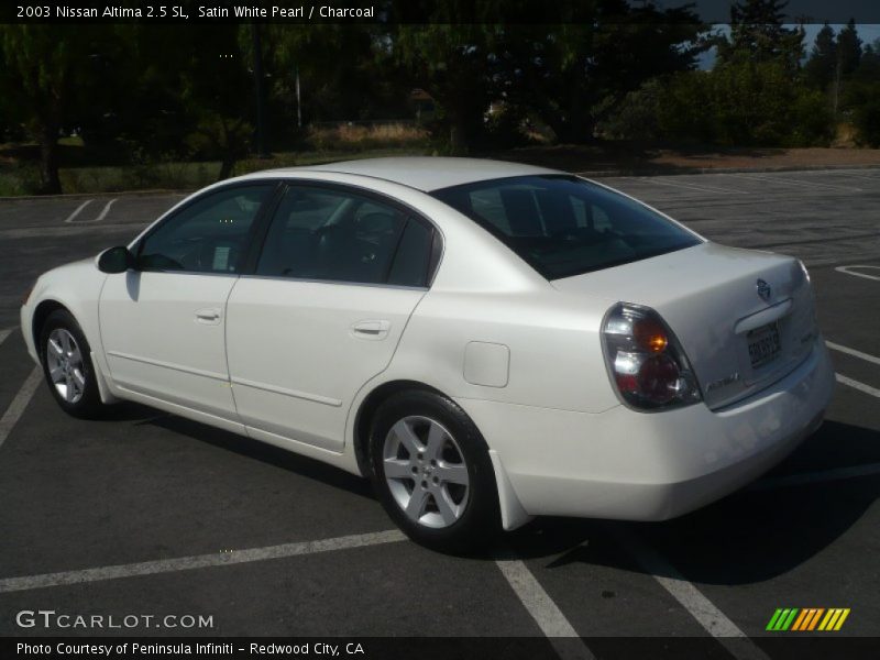 Satin White Pearl / Charcoal 2003 Nissan Altima 2.5 SL