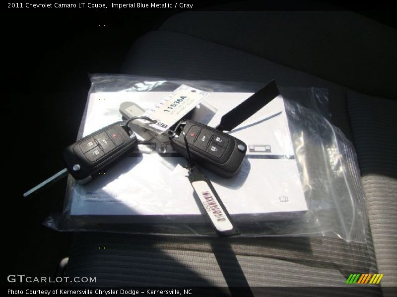 Imperial Blue Metallic / Gray 2011 Chevrolet Camaro LT Coupe
