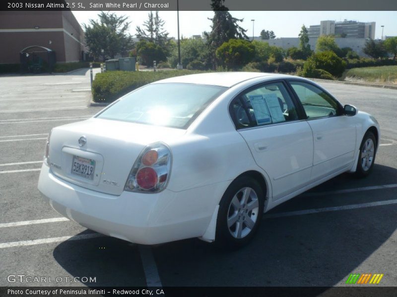 Satin White Pearl / Charcoal 2003 Nissan Altima 2.5 SL