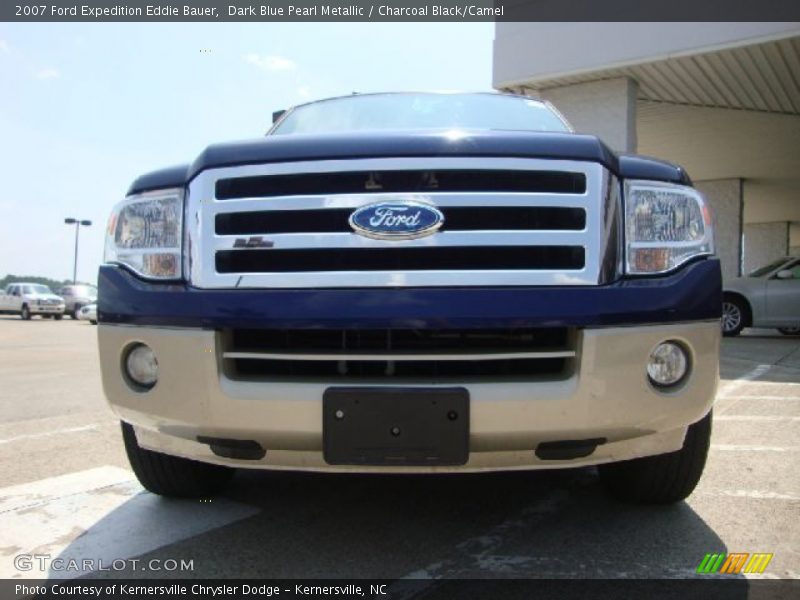 Dark Blue Pearl Metallic / Charcoal Black/Camel 2007 Ford Expedition Eddie Bauer