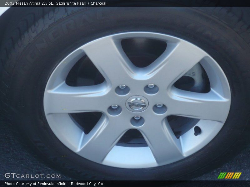 Satin White Pearl / Charcoal 2003 Nissan Altima 2.5 SL