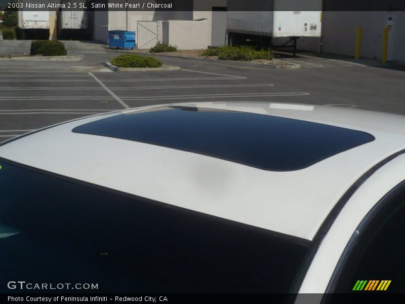 Satin White Pearl / Charcoal 2003 Nissan Altima 2.5 SL