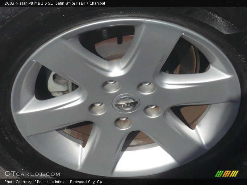 Satin White Pearl / Charcoal 2003 Nissan Altima 2.5 SL