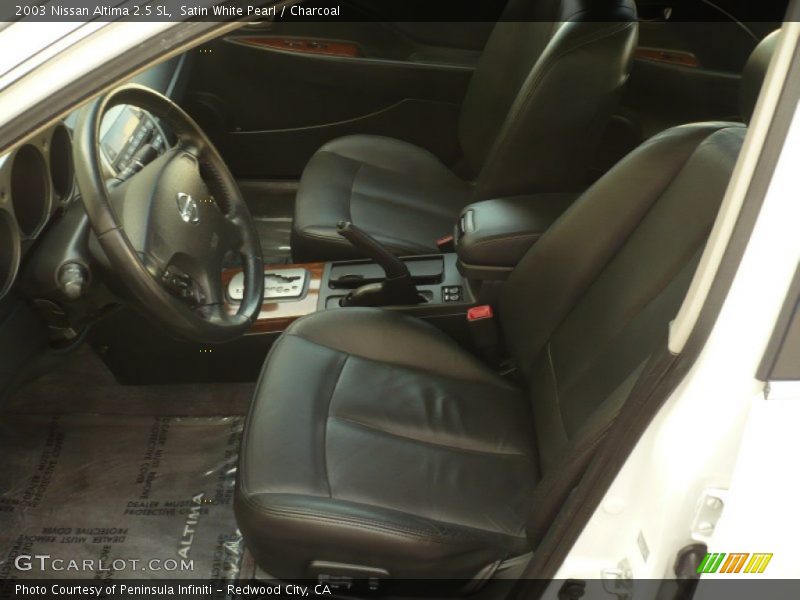 Satin White Pearl / Charcoal 2003 Nissan Altima 2.5 SL