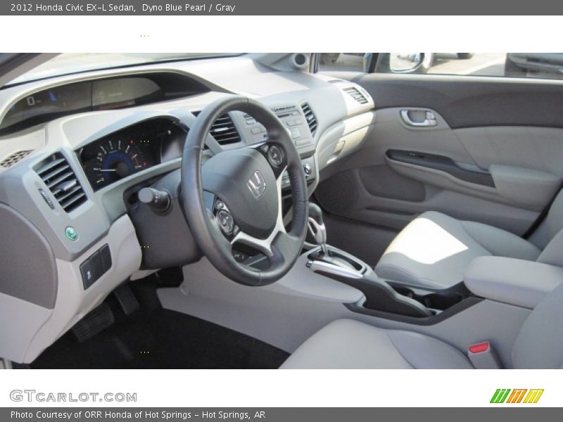  2012 Civic EX-L Sedan Gray Interior