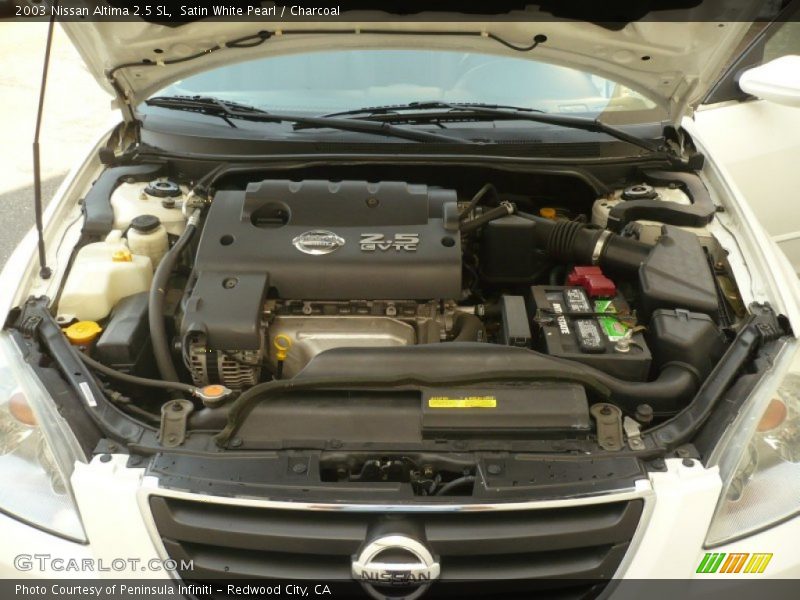 Satin White Pearl / Charcoal 2003 Nissan Altima 2.5 SL