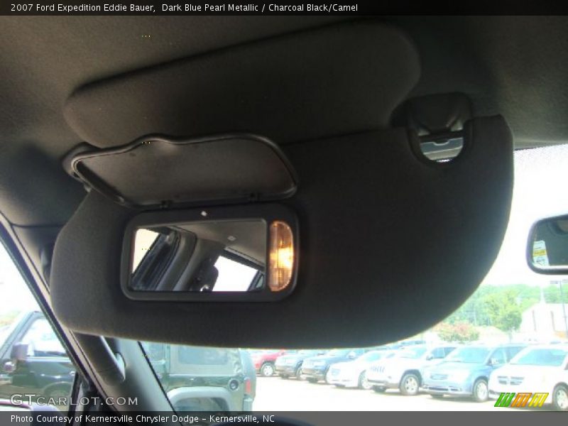 Dark Blue Pearl Metallic / Charcoal Black/Camel 2007 Ford Expedition Eddie Bauer