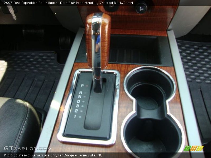 Dark Blue Pearl Metallic / Charcoal Black/Camel 2007 Ford Expedition Eddie Bauer