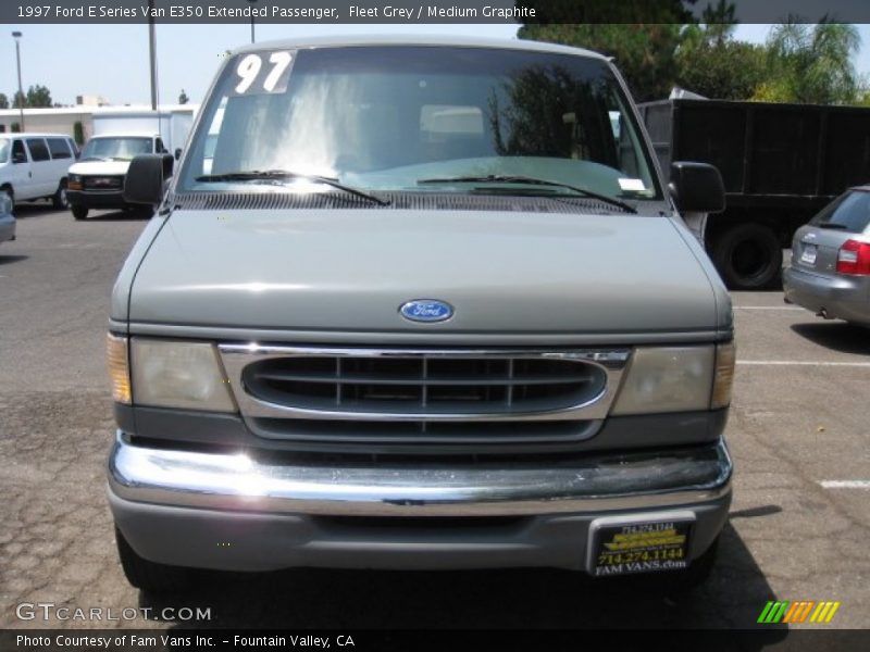 Fleet Grey / Medium Graphite 1997 Ford E Series Van E350 Extended Passenger