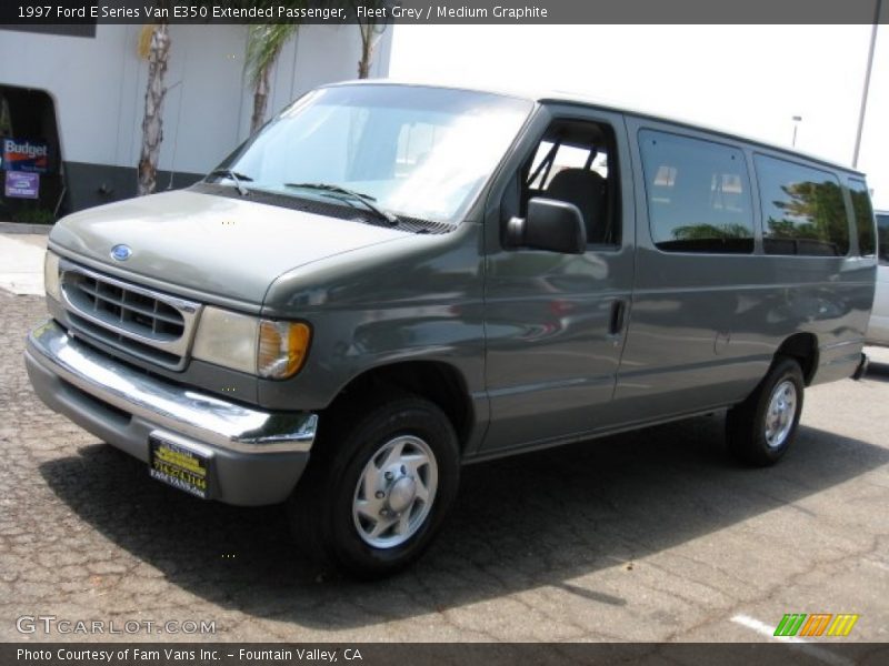 Fleet Grey / Medium Graphite 1997 Ford E Series Van E350 Extended Passenger