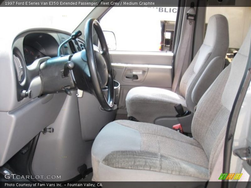  1997 E Series Van E350 Extended Passenger Medium Graphite Interior