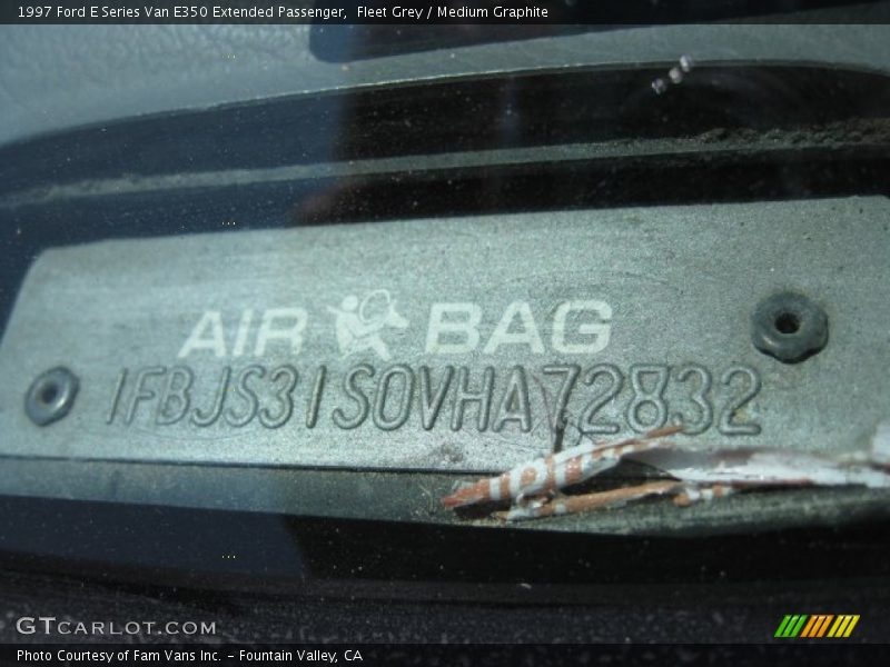 Fleet Grey / Medium Graphite 1997 Ford E Series Van E350 Extended Passenger