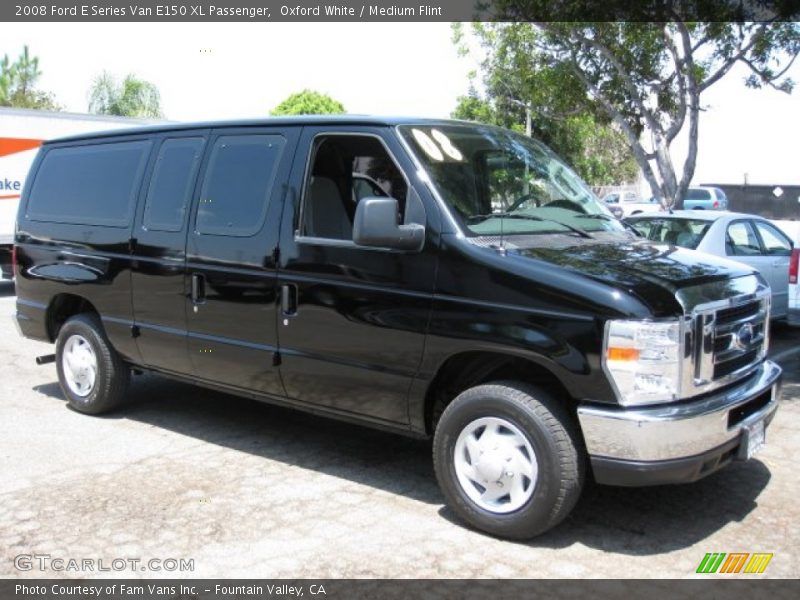 Oxford White / Medium Flint 2008 Ford E Series Van E150 XL Passenger