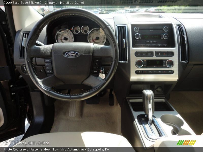 Cinnamon Metallic / Camel 2009 Ford Edge SEL AWD