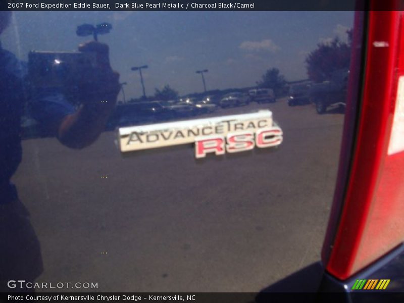 Dark Blue Pearl Metallic / Charcoal Black/Camel 2007 Ford Expedition Eddie Bauer