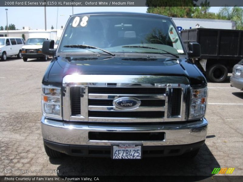 Oxford White / Medium Flint 2008 Ford E Series Van E150 XL Passenger