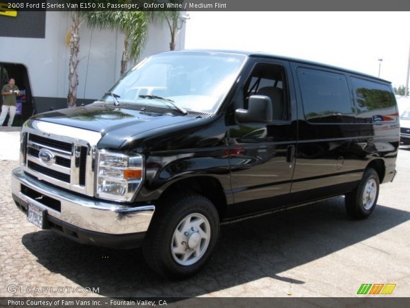 Oxford White / Medium Flint 2008 Ford E Series Van E150 XL Passenger