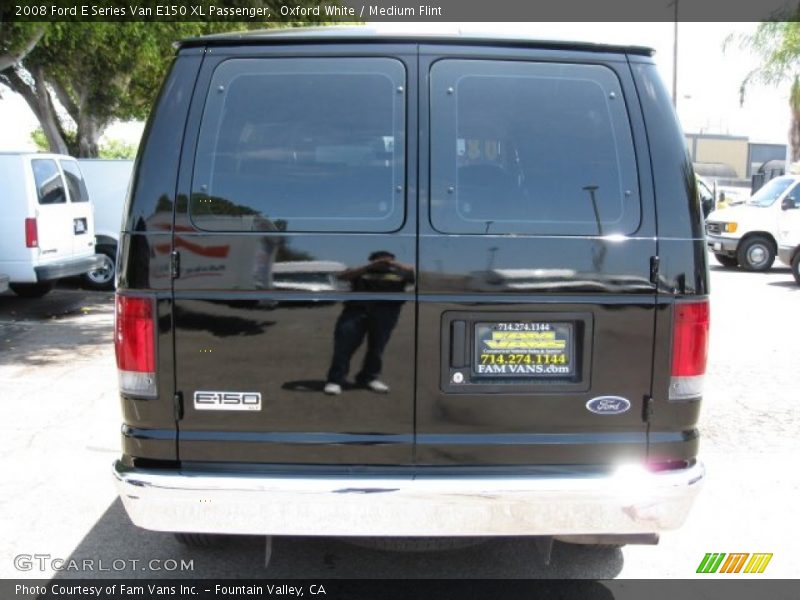 Oxford White / Medium Flint 2008 Ford E Series Van E150 XL Passenger