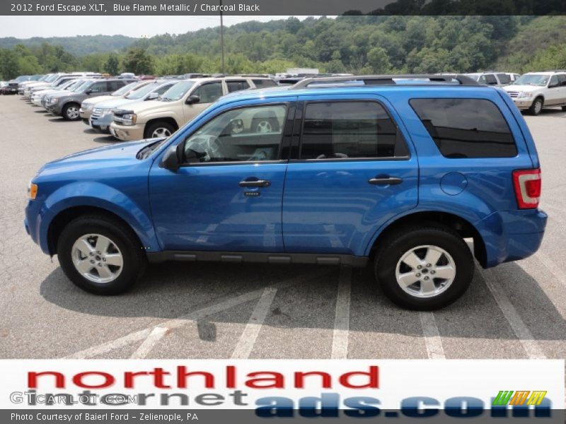 Blue Flame Metallic / Charcoal Black 2012 Ford Escape XLT