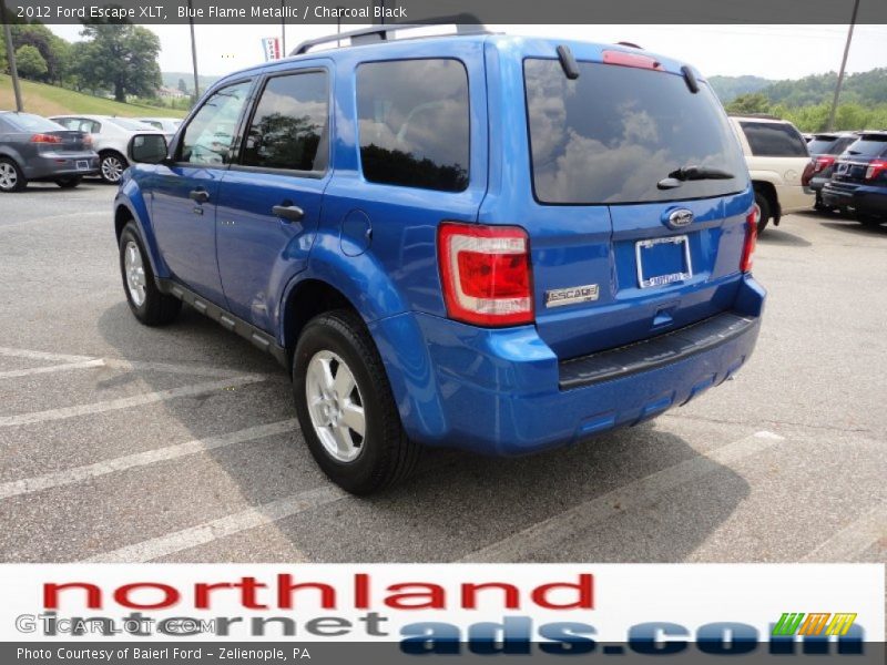 Blue Flame Metallic / Charcoal Black 2012 Ford Escape XLT