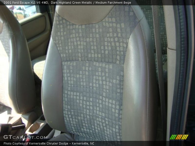 Dark Highland Green Metallic / Medium Parchment Beige 2001 Ford Escape XLS V6 4WD