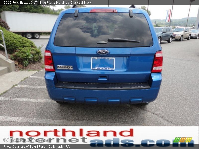 Blue Flame Metallic / Charcoal Black 2012 Ford Escape XLT
