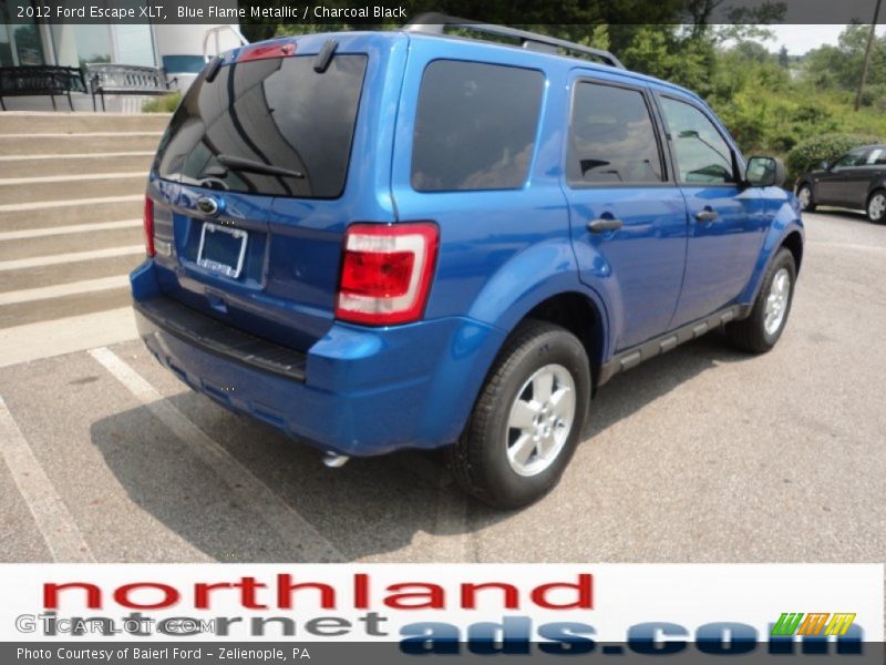 Blue Flame Metallic / Charcoal Black 2012 Ford Escape XLT