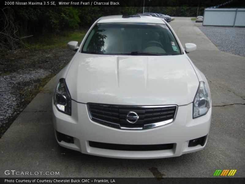 Winter Frost Pearl / Charcoal Black 2008 Nissan Maxima 3.5 SE