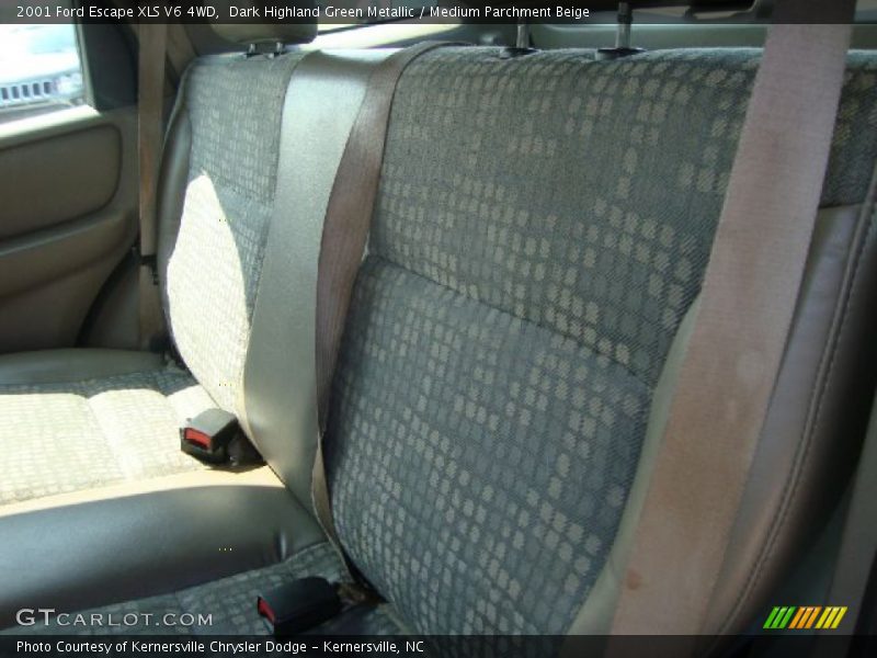 Dark Highland Green Metallic / Medium Parchment Beige 2001 Ford Escape XLS V6 4WD