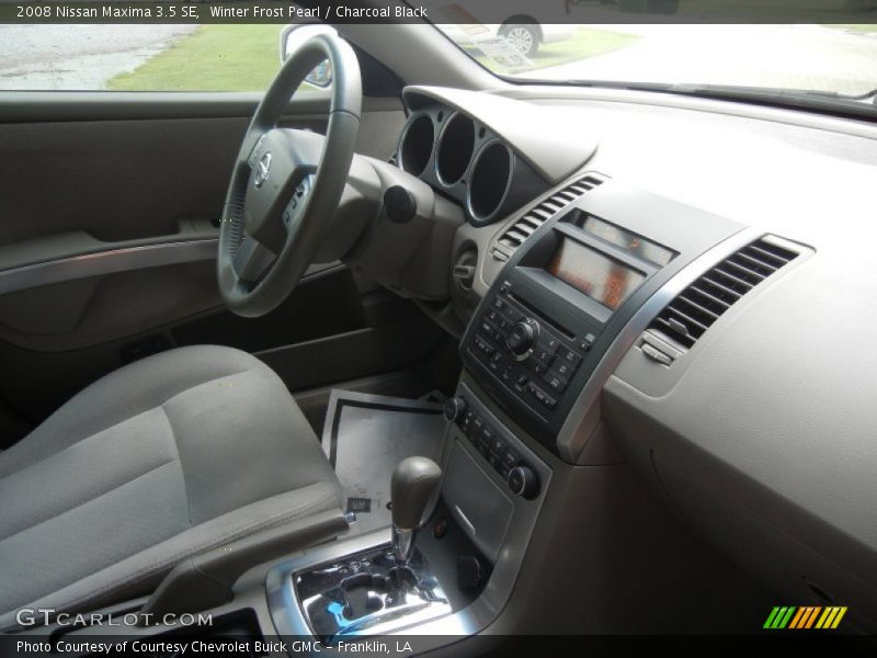 Winter Frost Pearl / Charcoal Black 2008 Nissan Maxima 3.5 SE