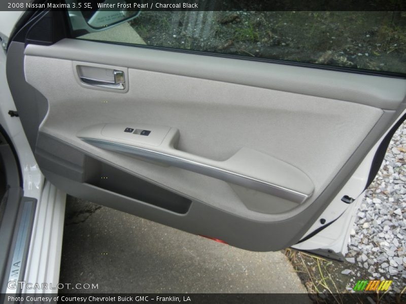 Winter Frost Pearl / Charcoal Black 2008 Nissan Maxima 3.5 SE