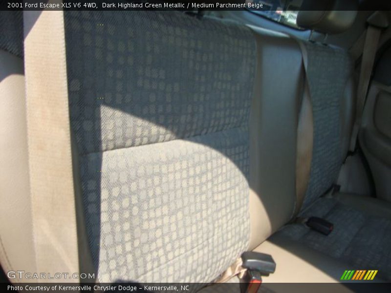 Dark Highland Green Metallic / Medium Parchment Beige 2001 Ford Escape XLS V6 4WD