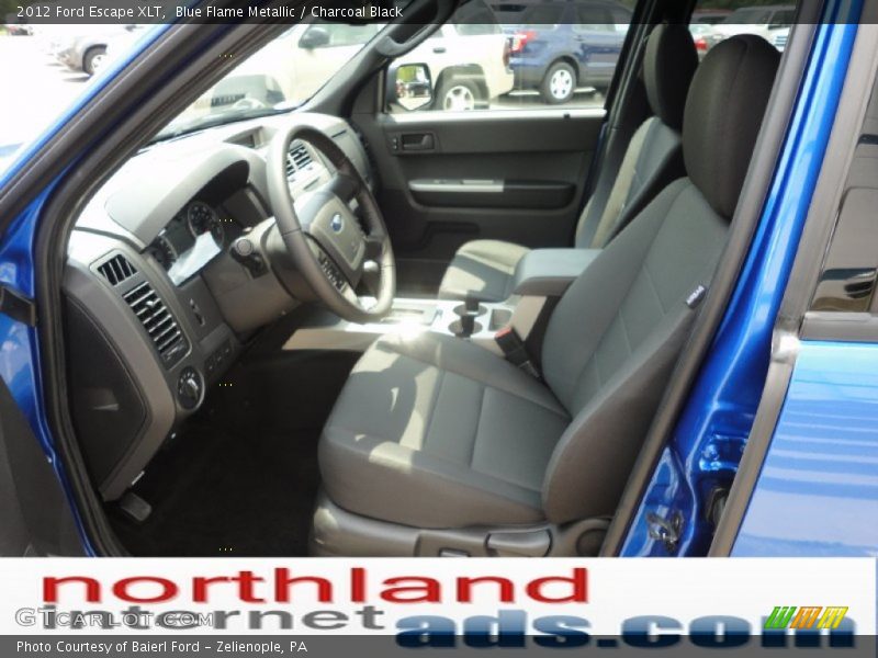 Blue Flame Metallic / Charcoal Black 2012 Ford Escape XLT